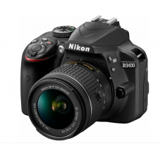 Фотоаппарат D3400 Kit 18-55mm f/3.5-5.6 VR AF-P, черный